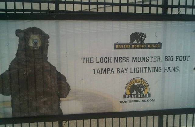 bruins bear ads. The Bruins ads strike again